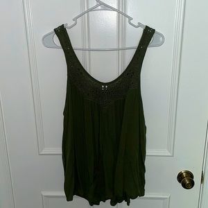 American Eagle eyelit detailed top